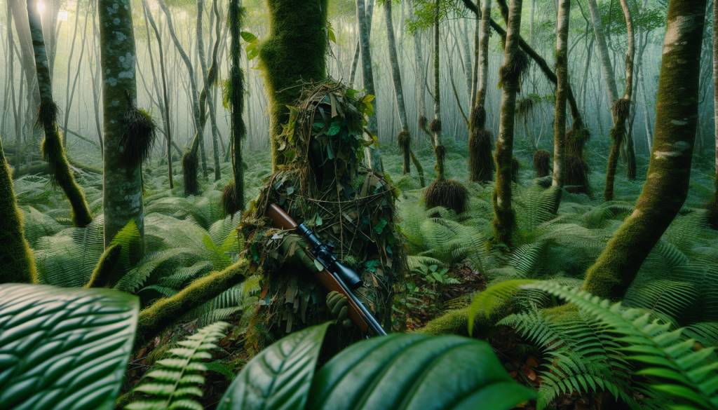 Art du camouflage et de la dissimulation en milieu naturel