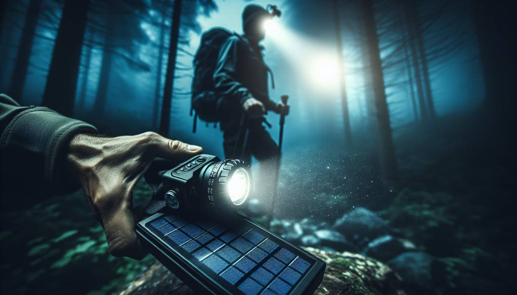 Lampe frontale solaire : l'éclairage maîtrisé pour vos aventures nocturnes