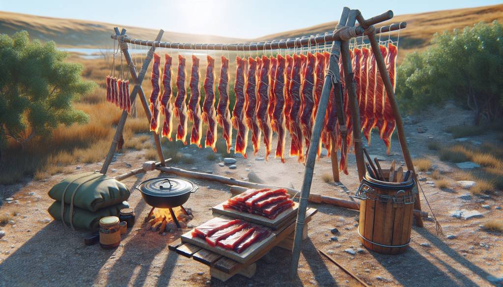 Techniques de séchage de la viande pour la conservation en survie