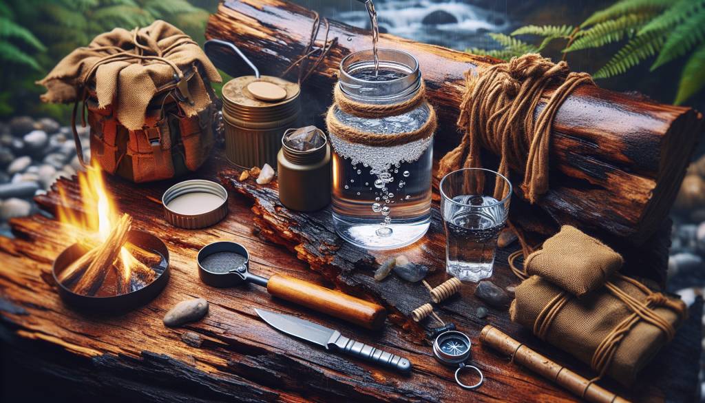 Filtration de l'eau en situation de survie avec techniques et outils adéquats