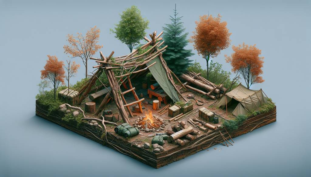 Construire un abri de survie efficace : techniques et matériaux indispensables
