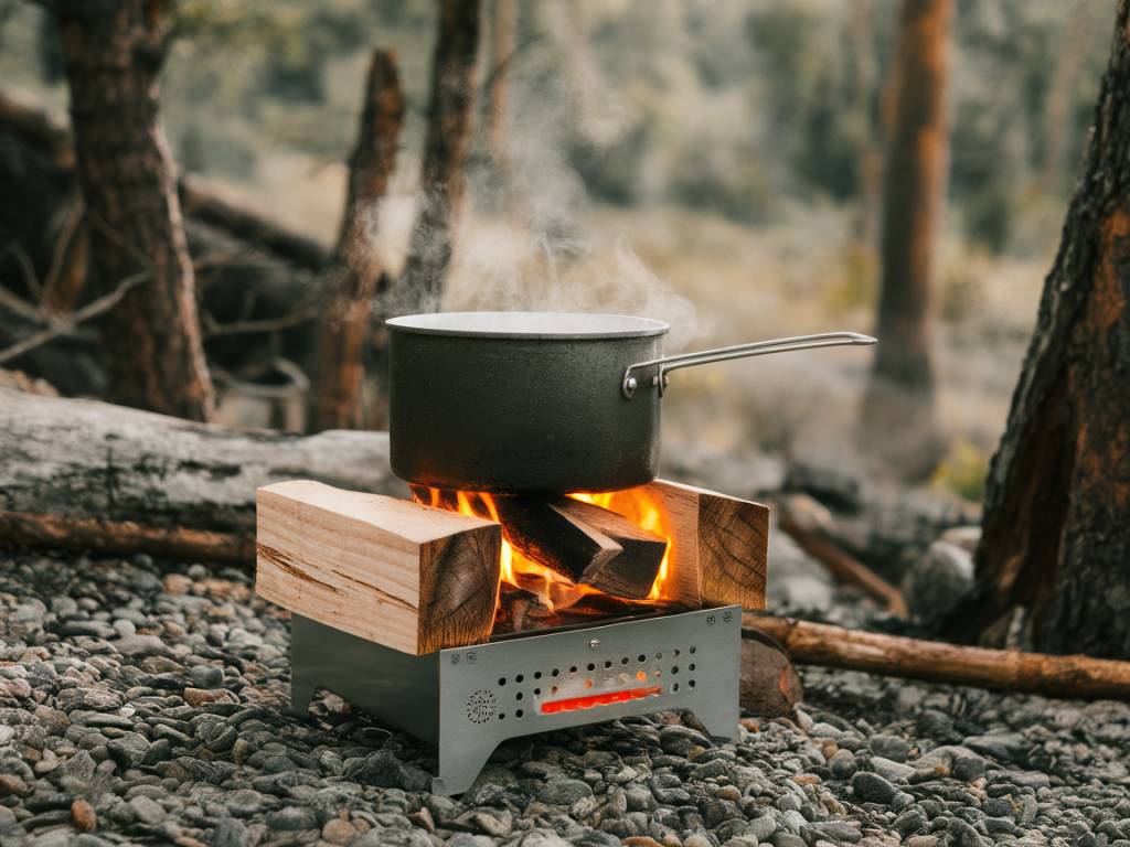 Fabriquer un réchaud à bois portable pour cuisiner en autonomie